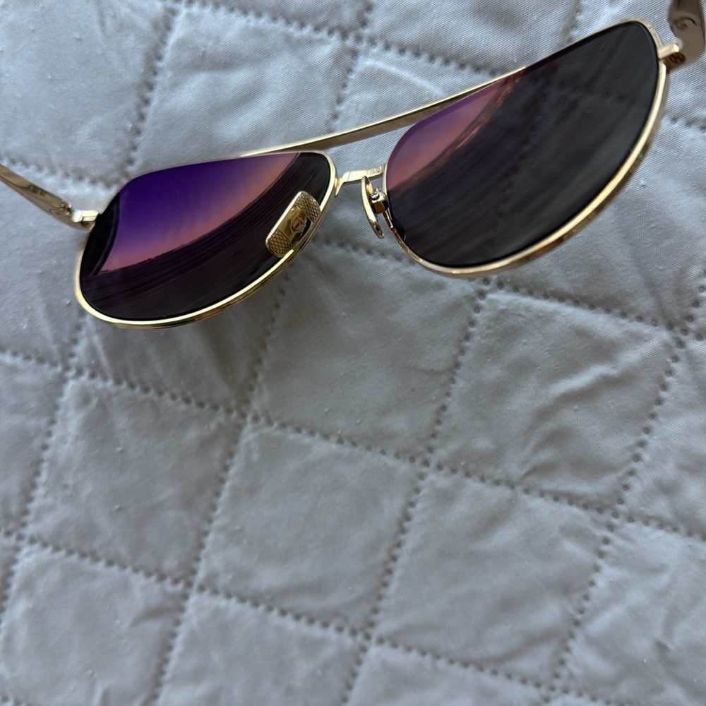 DITA Gold and Black Aviator Sunglasses, Flight 004 - Picture 6 of 7
